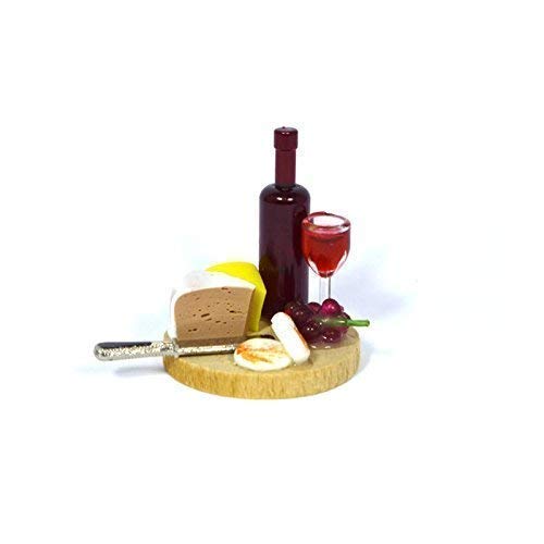 Unbekannt Creal 70100 Miniatur Wein und Käse auf Einem Brett 1:12 für Puppenhaus von Unbekannt