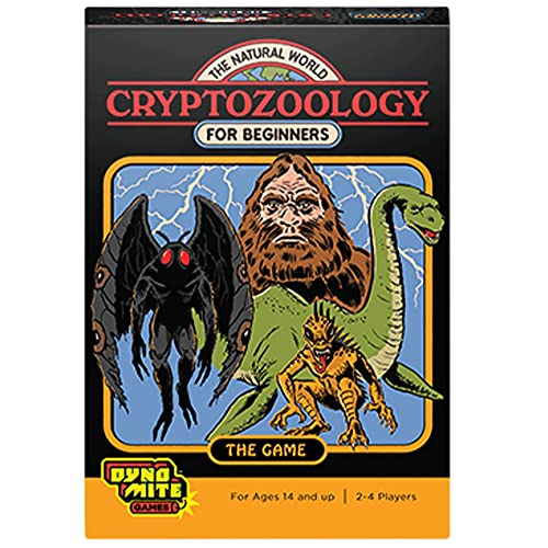 Cryptozoic - Cryptozoology for Beginners - Steven Rhodes Games Vol. 2 - Retro illustraties - Kaart- en dobbelspel Vol Strategie en Kans- Vanaf 14 jaar - Voor 2-4 spelers - Engels von Cryptozoic Entertainment