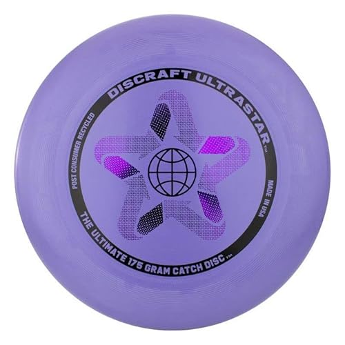 Discraft US.RECYCLELAVENDAR Ultrastar Wurfscheibe, 100% recycelt, Lavendel, 175 g, dunkelviolett von Discraft