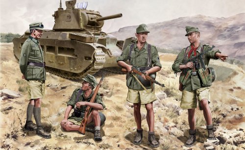 Dragon 500776742-1:35 Gebirgsjägers Crete 1941, Figuren von Dragon Models