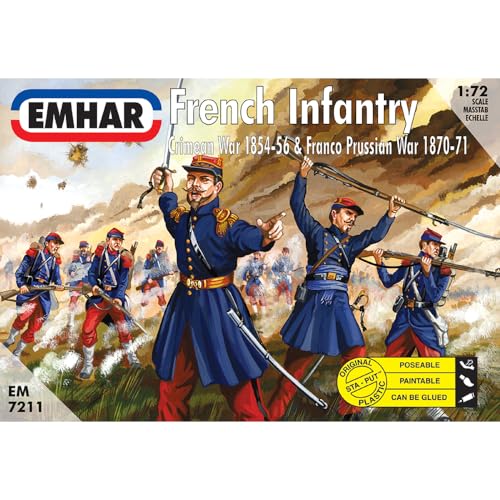 Emhar EM7211 Figur-1/72 Krim-Krieg: Französische Infanterie von Emhar