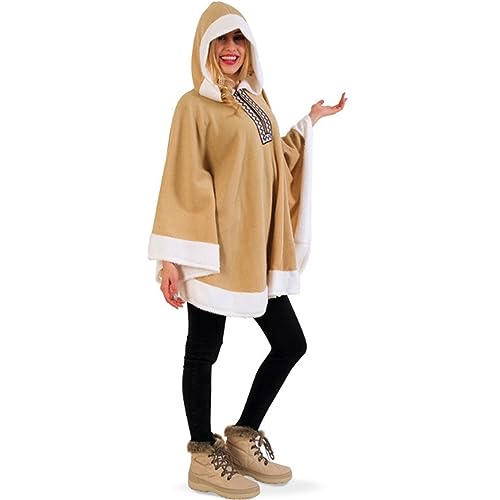 FRIES Eskimo Arktis Eskimoponcho Lappland Kostüm Unisex von FRIES