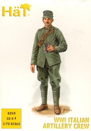 Unbekannt HäT - 1/72 WWI Italienische Artillerie-Mannschaft - Plastikmodellbausatz Figuren von Unbekannt