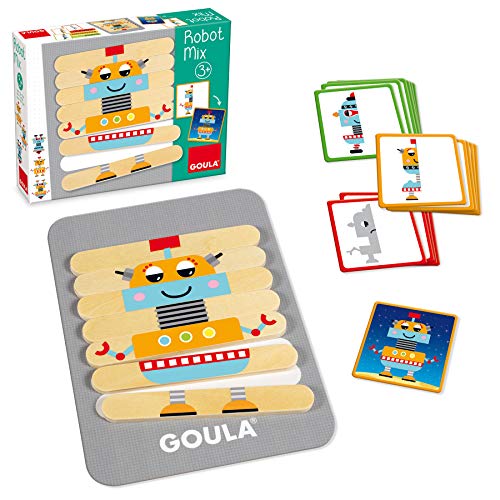 Goula 50212 Robot Mix Lernspiel für Kinder, bunt von Goula