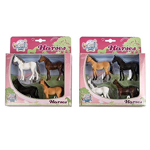 Van Manen Kids Globe Horses Horse (4 Assorted, Scale 1:32) - 640085 von Kids Globe