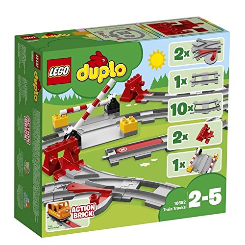 Unbekannt Lego® DUPLO® Schienen, 23 Teile, Rot von Unbekannt