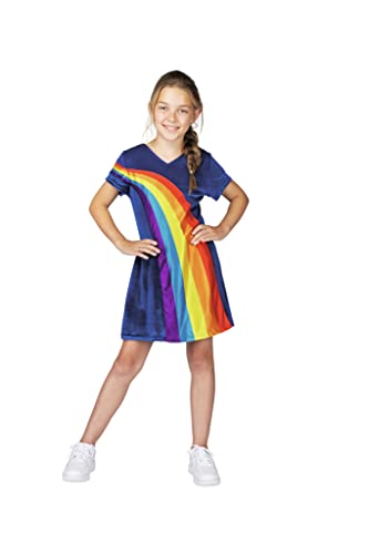 Unbekannt MEK3B2000180 K3 Kostüme Kleid 9/11 Jahre Größe Dunkelblau mit Regenbogen Maat 152 von Unbekannt