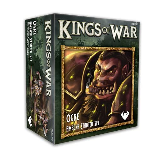 Mantic Games Kings of War Ambush Ogres Starter-Set, groß, Rot von Mantic