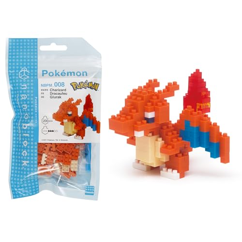 nanoblock NBPM008 Pokemon Charizard, Colourful von nanoblock