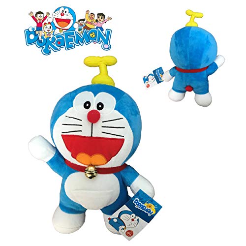 DORAEMON Plusch Roboter-Katze mit Propeller Version 20cm - Original und OFFIZIELLE von ドラえもん