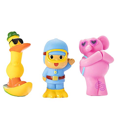 Unbekannt TO77200 Pocoyo Wasserfest (Packung mit 3 Badfiguren), No Color, S von BANDAI