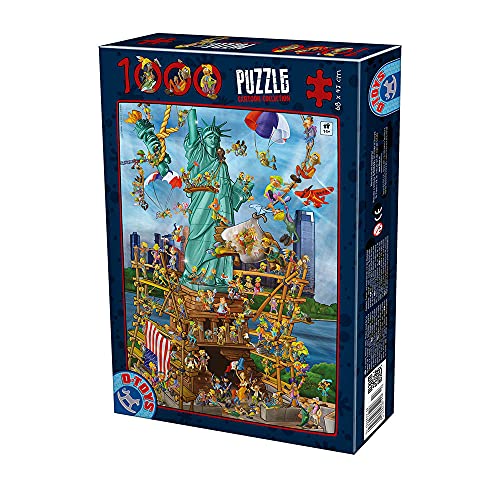 Unbekannt 74706-CC13 D-Toys Puzzle 1000 Teile-Cartoon Collection-New York von D-Toys