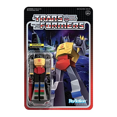 Unbekannt RE-TRANW02-GML-01 Transformers Grimlock Reaktionsfigur, Mehrfarbig, 3.75-inch von Super7