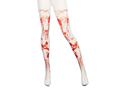 Makotex Strumpfhose mit Blutflecken Zombie-Strumpfhose 50 DEN Einheitsgröße Halloween Karneval Fasching von Makotex