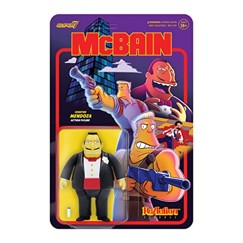 Unbekannt Super 7 Mendoza McBain The Simpsons Reaction Actionfiguren 9,5 cm von Super7