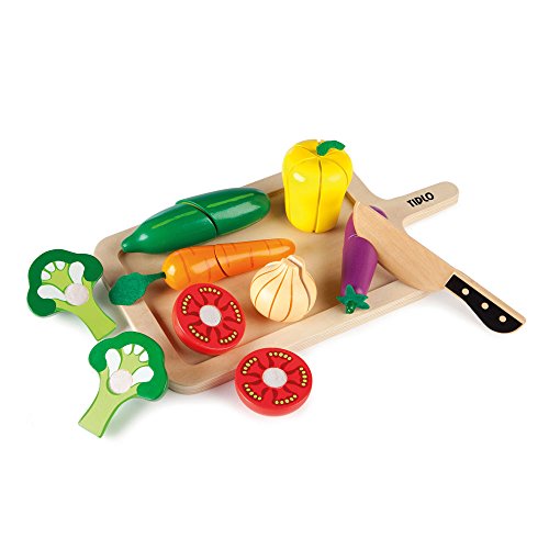 Tidlo Wooden Cutting Vegetables Set, 32 x 18 x 8 cm von Tidlo