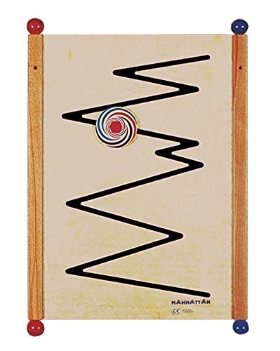 Unbekannt Wandelement 'Zick Zack' aus Massivholz, Großversion 80 cm X 56 cm von Unbekannt