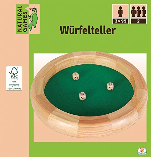 VEDES Großhandel GmbH - Ware 0061909401 Natural Games Würfelteller Ø30 cm von Unbekannt