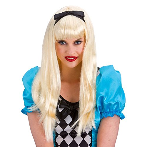 Wicked Ladies Storybook Alice Blonde Wig Fancy Dress Accessory von Wicked Costumes