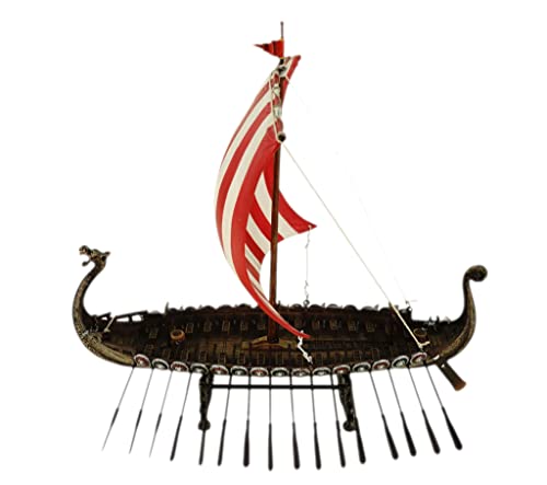 Unbekannt Wikingerschiff mit Drachenkopf Figur Wikingder Boot Vikings boat von Veronese Design