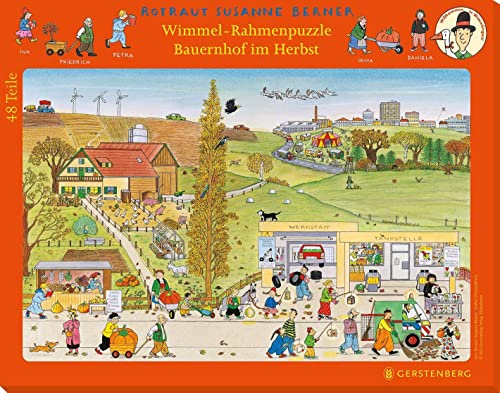 Wimmel-Rahmenpuzzle Herbst Motiv Bauernhof von Unbekannt