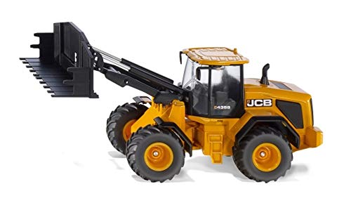 SIKU JCB 435S Agri Radlader, 1:32, Metall/Kunststoff, Orange, Frontladerwechselsystem, Gelb, Bagger, Bulldozer, Kinder von Unbekannt