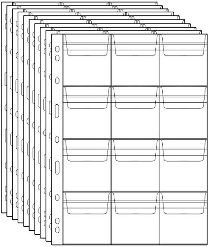 Münzseiten für - 12 Gitter Münzhalter Stempel Währungsschutz Münzsammeltaschen Verbrauchsmaterial 10 Blatt Münzseiten für - 12 Gitter Münzhalter Stempel Währungsschutz Münzsammeltaschen Verbrauchsmaterial 10 Blatt von Uncle Paul