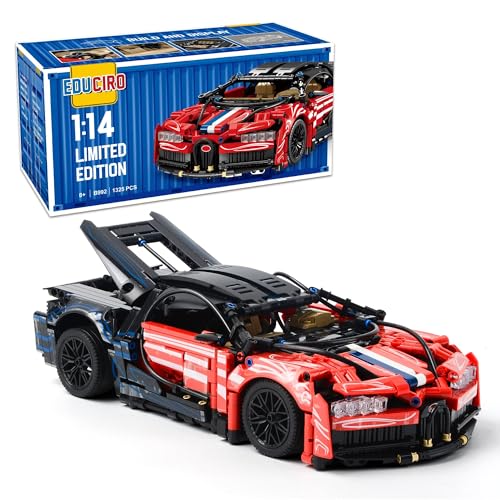 Under the Baubles Speed Champions Technik Auto - 1:14 1325 PCS Bauspielzeug Set für Erwachsene - Geschenk für Junge und Mädchen ab 8+ von Under the Baubles