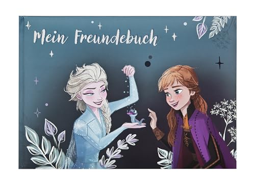 FRVW0964 Freundebuch A5 Disney Frozen, 128 vorgedruckte Seiten mit vielen Eigenschaften zum Ausfüllen, Blau von Undercover