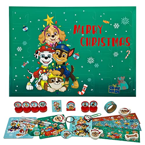 Undercover PPBT8025 - Paw Patrol - Adventskalender für Kinder, Mehrfarbig, ca. 45 x 32 x 3 cm von Undercover