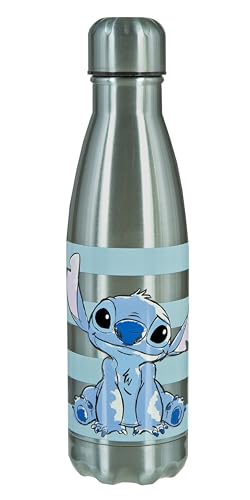 Undercover STLI9893 Disney Classics Stitch Isolierflasche, Silber, blau von Undercover