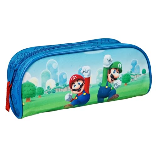 Undercover Super Mario Schlamperetui - Federmäppchen für die Schule - Stylisches Etui mit Mario Motiv - Schlampermäppchen für Teenager - ideal für den Schulanfang - Mario Kart Fanartikel von Undercover