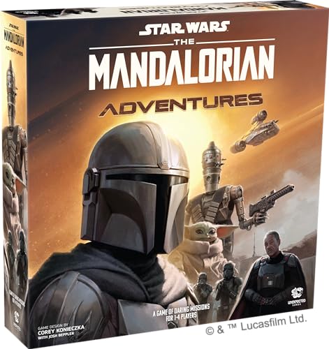 Unexpected Games Star Wars: The Mandalorian Adventures Brettspiel – Kooperative Missionen inspiriert von Staffel 1! Strategiespiel für Kinder und Erwachsene, ab 12 Jahren, 1–4 Spieler, 30–60 Minuten von Unexpected Games