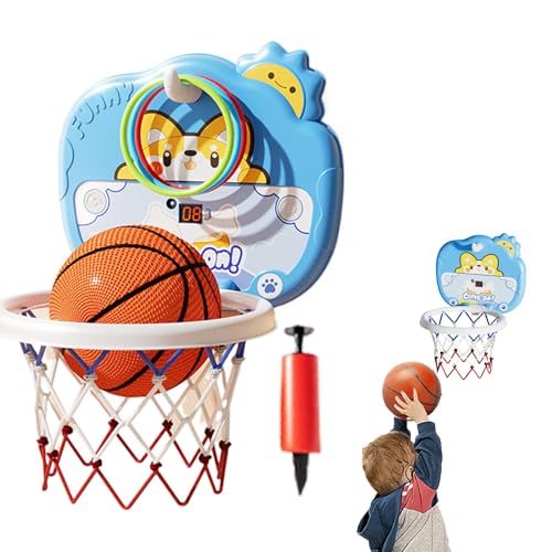 Basketballkorb, Indoor-Basketballkorb, Basketballspielset, Kinder-Basketballkorb Mit Beweglichem Design Und Einstellbarer Höhe Für Kleine Innenräume Und Lustige Spiele Zu Hause (1 Set) von Ungtyb