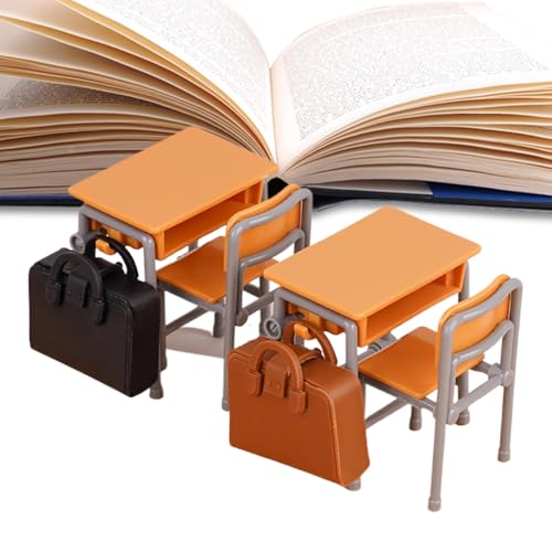 Doll House Miniatures Items, Doll House Decorations, Classroom Schoolbags Models, Detailed Study Table Ornament, Realistic Design, for Children Playroom Setup and Educational Play, 5x3x5.2cm ABS Doll House Miniatures Items, Doll House Decorations, Classroom Schoolbags Models, Detailed Study Table Ornament, Realistic Design, for Children Playroom Setup and Educational Play, 5x3x5.2cm ABS von Ungtyb