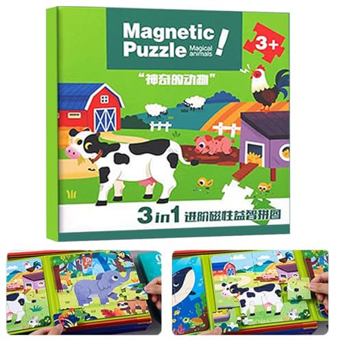 Magnetic Puzzles for Kids - Educational Learning Magnets | Reisespiel für Vorschuljungen und Mädchen, Roadtrip Car Activity, Kindergartenentwicklung und Geburtstagsgeschenk für 2-6 Jahre alt Magnetic Puzzles for Kids - Educational Learning Magnets | Reisespiel für Vorschuljungen und Mädchen, Roadtrip Car Activity, Kindergartenentwicklung und Geburtstagsgeschenk für 2-6 Jahre alt von Ungtyb