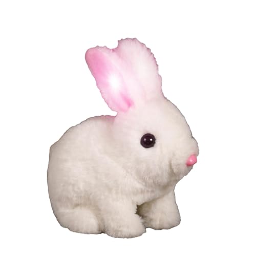 Realistic Bunny Toy, Rabbit Doll, Interactive Features, Jumping Bunny Toy with with Hopping Action, Twitching Nose, and Wiggling Ears for Children, 1 Piece von Ungtyb