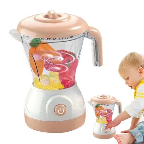 Safe Toy Blender, Fun Clear Juicer Toy, Pretend Play Blender, Imaginary Cooking Toy with Light, Sound Features and Safe Design for Imaginary Cooking Pretend Play (1 Piece) von Ungtyb