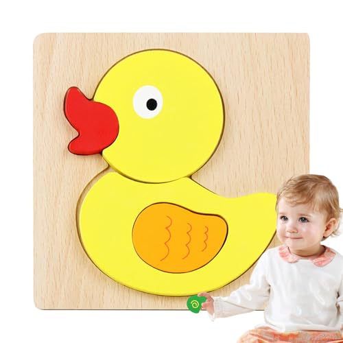 Tierpuzzle aus Holz, Pädagogisches Puzzle für Kinder, Kleinkind-Holzpuzzle, Vorschulspielzeug, Tier-Lernpuzzle, niedliche Holzpuzzles für Kinder, Holzpuzzle für 4-6 Jahre von Ungtyb