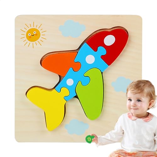 Tierpuzzle aus Holz, Pädagogisches Puzzle für Kinder, Kleinkind-Holzpuzzle, Vorschulspielzeug, Tier-Lernpuzzle, niedliche Holzpuzzles für Kinder, Holzpuzzle für 4-6 Jahre von Ungtyb