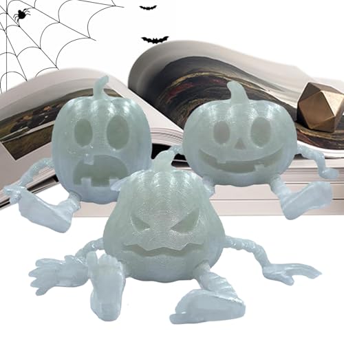 Ungtyb Gedruckter Halloween- , Halloween -Figuren Fidget | Halloween bewegliche gespenstische Statue 3 Stück,Verbessert Eltern-Kind-Interaktion Wackelspielzeug von Ungtyb