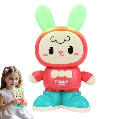 Ungtyb Interactive Dancing Bunny Toy with Lights and Music, Adorable Fun Hopping and Moving Bunny for Kids, Engaging Toy for Ages 1 to 6 Years Old, 4.13x2.56x6.69 Inches von Ungtyb