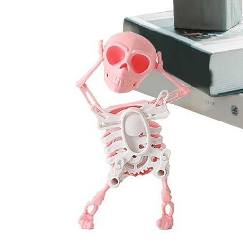 Ungtyb Lustiges tanzendes Skelett, schwingendes Skelett-Figur, Spielzeug – menschliche Skelett-Form, Uhrwerk-Spielzeug für Schlafsaal, Arbeitsbereich, Zuhause und Schule von Ungtyb