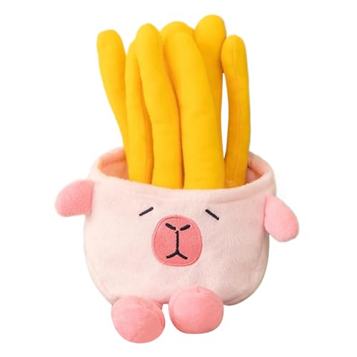 Ungtyb Plush Toy, Animal Doll, Adorable Fries Inspired Design Stuffed Animals, Cute Ultra Soft Fabric Portable Capybara Animal Toy for Boys and Girls, 9.84in von Ungtyb