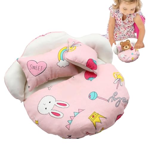 Ungtyb Puppenschlafsack, Puppenmöbel-Set, Schlafsack, Puppenbett-Zubehör 6,69 X 6,69 Zoll Zur Förderung des Fantasievollen Spiels Mit Realistischer Puppenbettwäsche (1 Stück) von Ungtyb