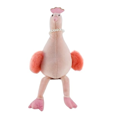 Ungtyb Stuffed Animal, Plush Toy, Soft Adorable Huggable Plush Pillow, Stuffed Chicken Doll for Children Bedroom Couch Decoration, 9.84x4.72x4.72in, Purple Pink Blue von Ungtyb