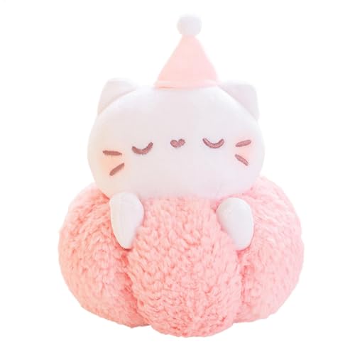 Ungtyb Stuffed Cat Plush Toy, Cartoon Stuffed Animal Plush, Soft Cat Stuffed Animal Pillow, Cute Bedroom Stuffed Toy 7.87x7.87x9.06 Inches for Living Room, Kids Holiday and Birthday Presents von Ungtyb