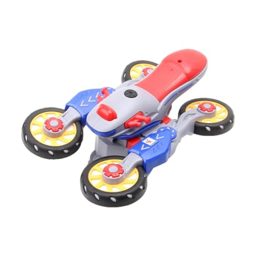 Ungtyb Transforming Motorcycle Toy, 360° Stunt Electric Bike, Led Light Show, Music Sound Effects, 4-Wheel Sturdy Build, Abs Electronic Components Material, 9.25 * 3.35 * 4.33in Ungtyb Transforming Motorcycle Toy, 360° Stunt Electric Bike, Led Light Show, Music Sound Effects, 4-Wheel Sturdy Build, Abs Electronic Components Material, 9.25 * 3.35 * 4.33in von Ungtyb