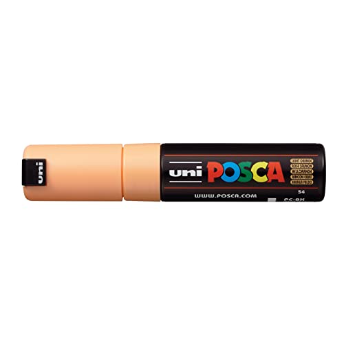 uni-ball 182629 - POSCA Marker mit breiter Keilspitze, lachsfarben von Uni-Ball