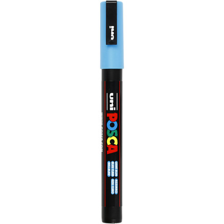 Posca Marker , Nr. PC-3M, Strichstärke 0,9-1,3 mm, fein, Hellblau, 1 Stk Posca Marker , Nr. PC-3M, Strichstärke 0,9-1,3 mm, fein, Hellblau, 1 Stk von Uni-Posca